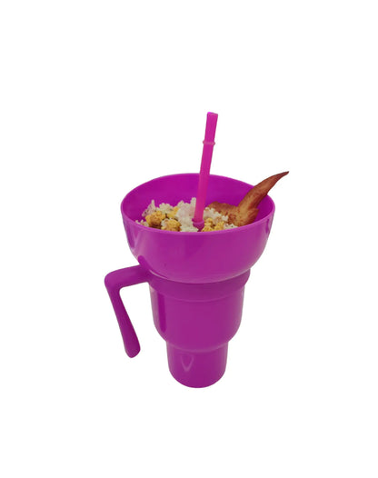 Creative Popcorn and Drink Cup Set for Couples